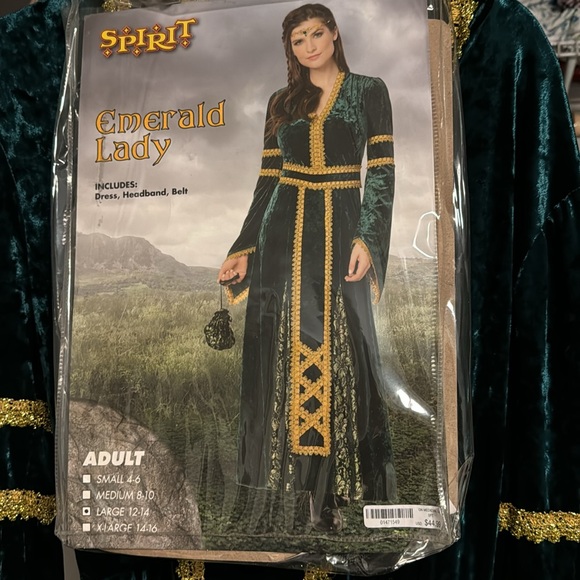 NIB spirit emerald lady costume Queen "Alicent Hightower" from House of Dragons - Picture 2 of 7
